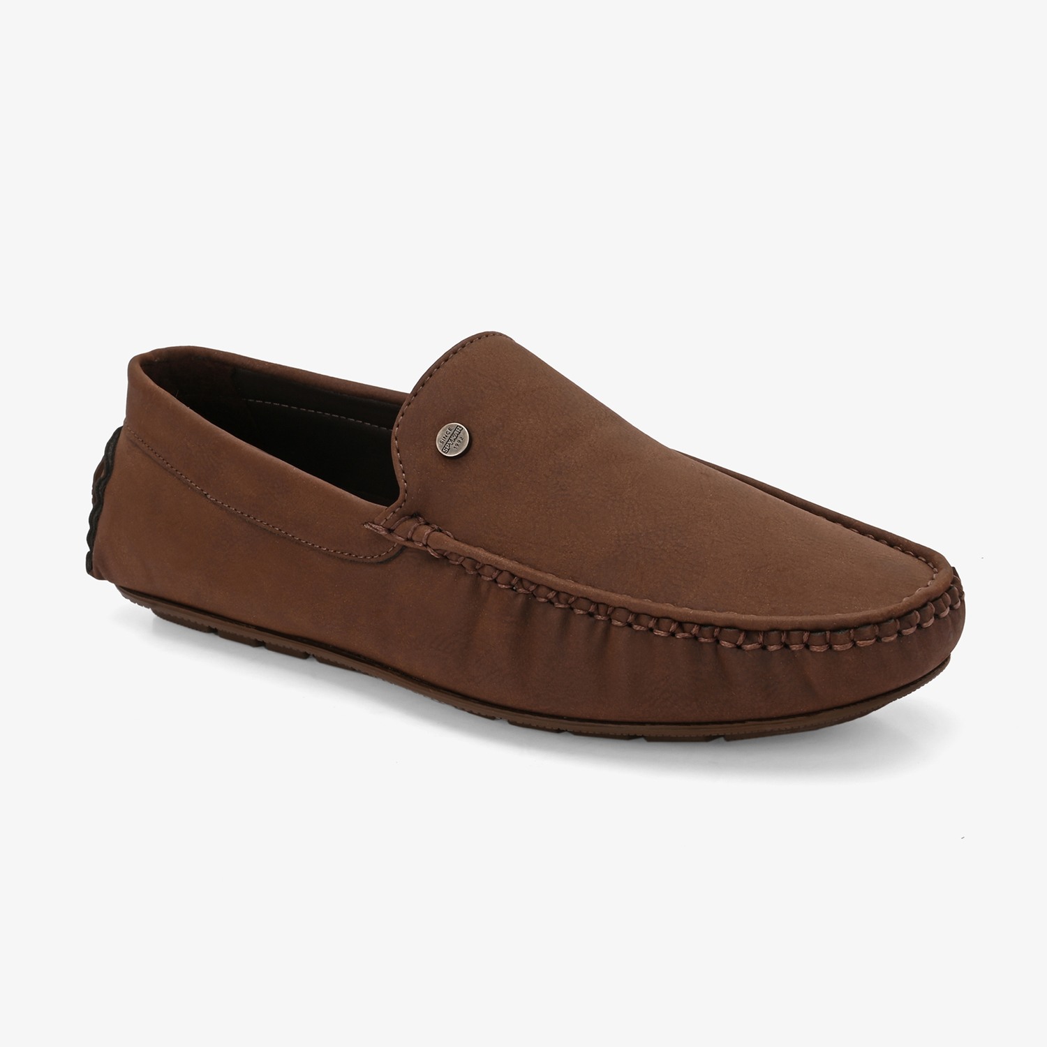 Mens Brown Slip On Loafers