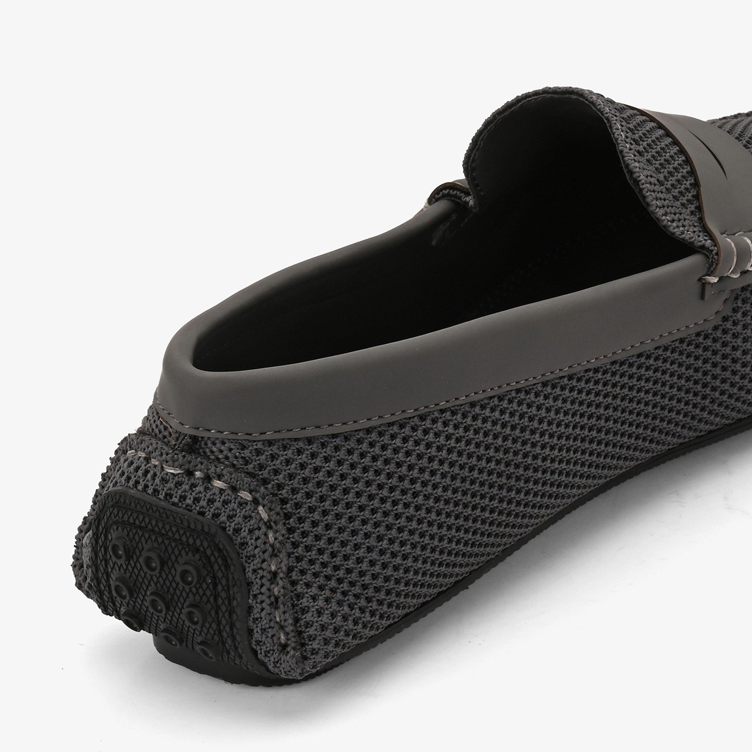 Mens Grey Slip On Loafers