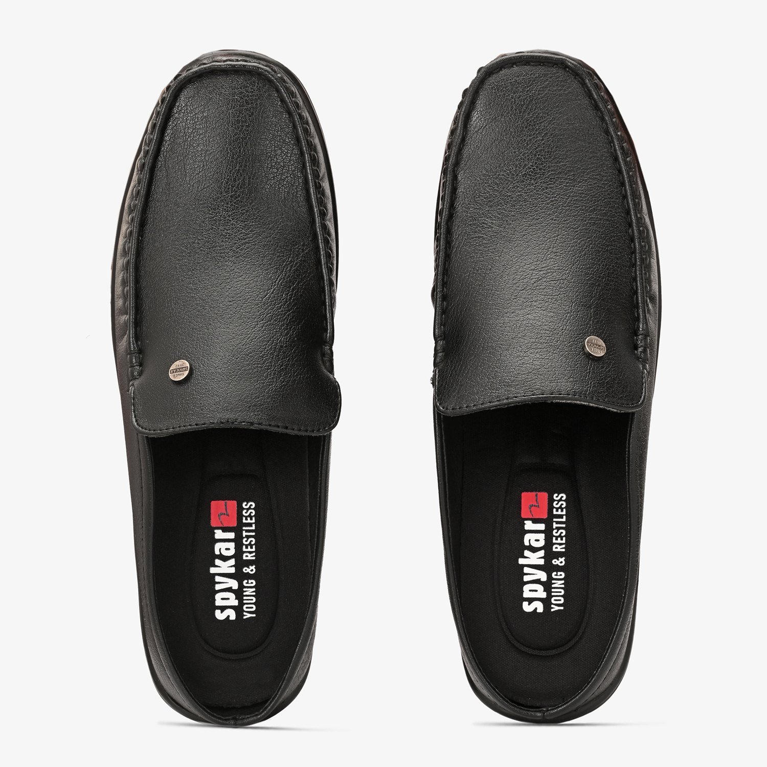 Mens Black Slip On Loafers