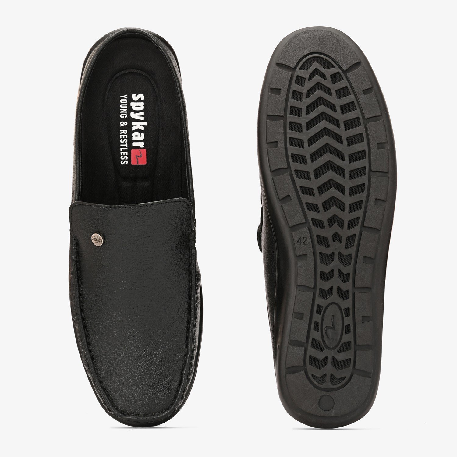 Mens Black Slip On Loafers