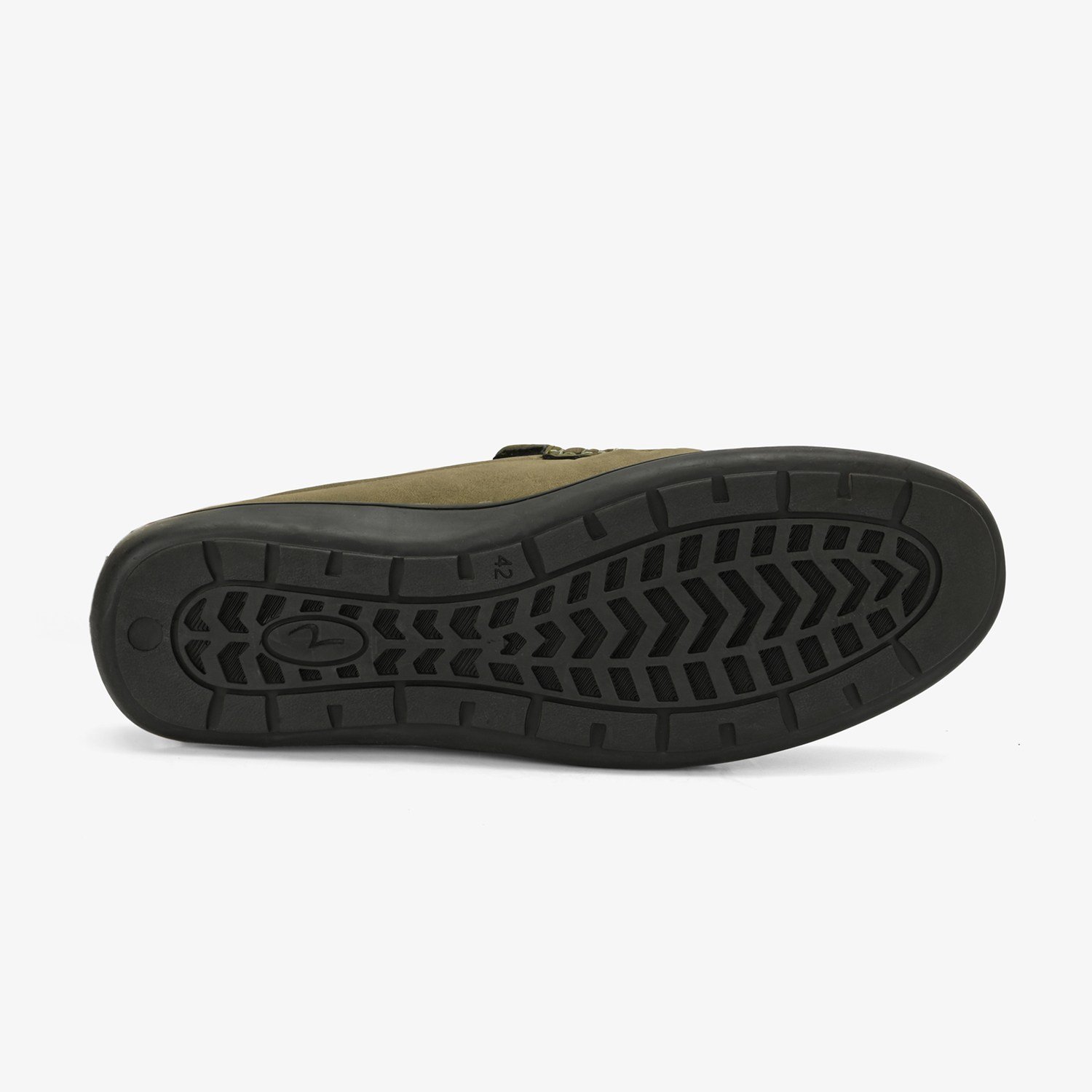 Mens Olive Slip On Loafers