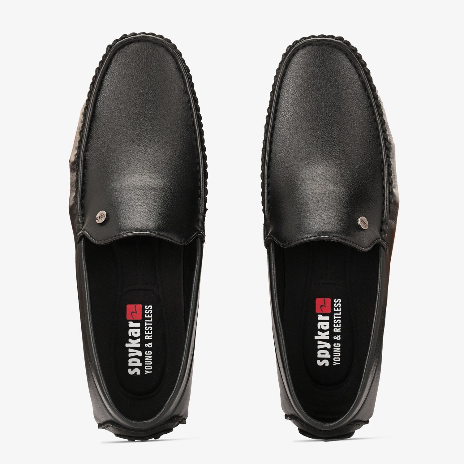 Mens Black Slip On Loafers