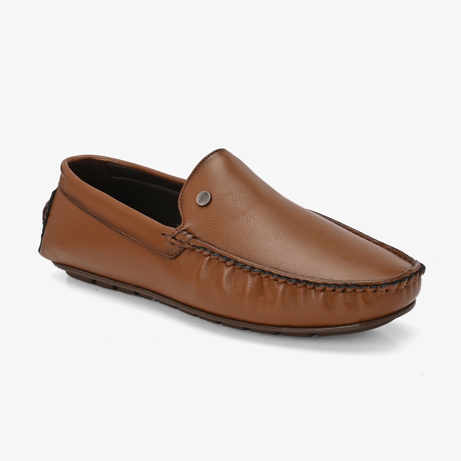 Mens Tan Slip On Loafers