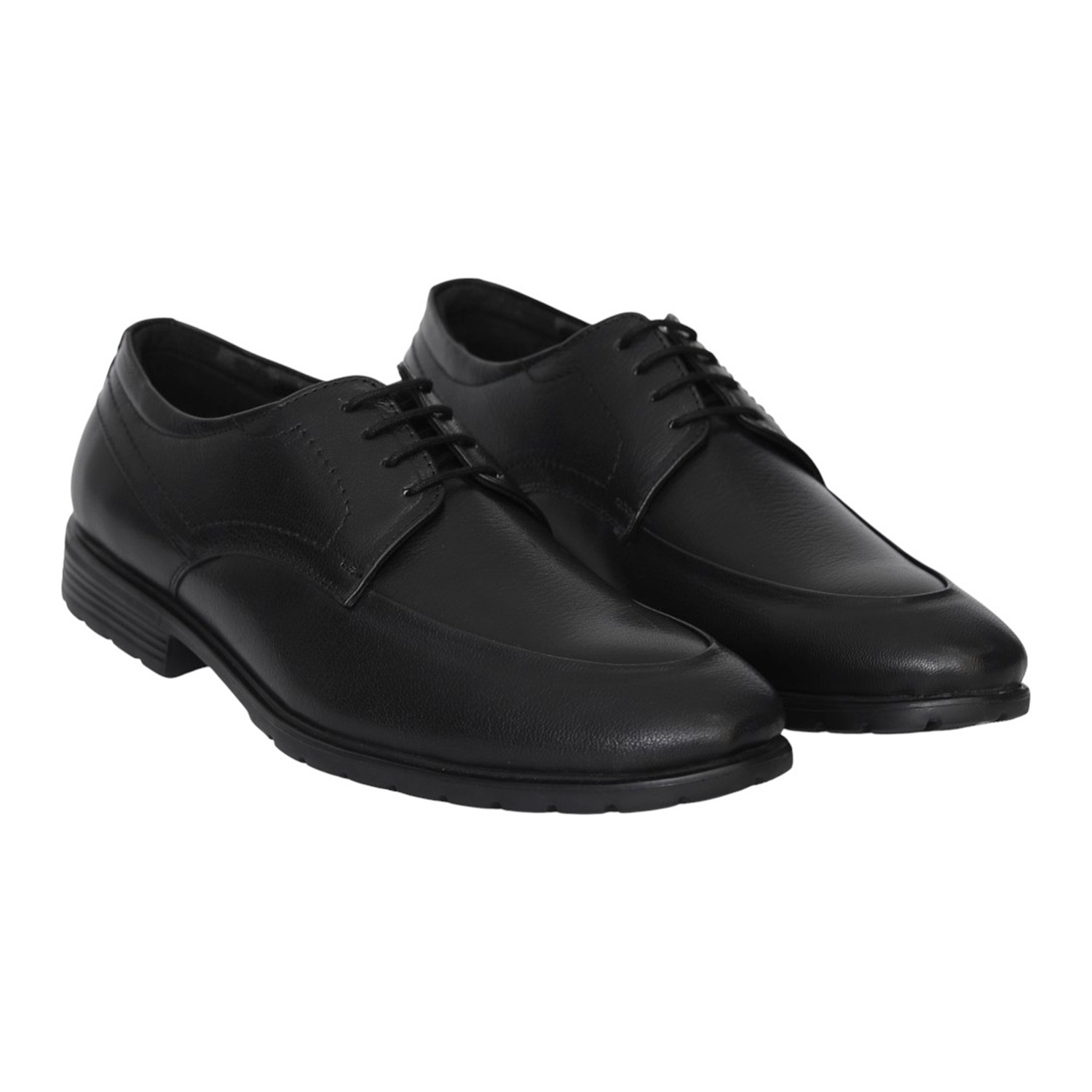 Men Black Signature Office Lace-Ups