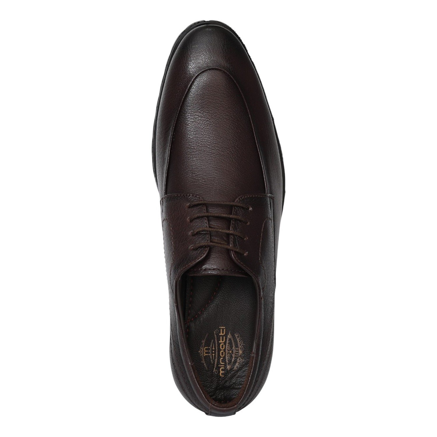 Men Brown Signature Office Lace-Ups