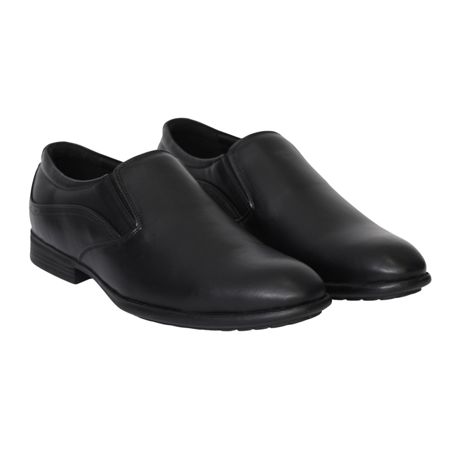 Men Black Classic Office Comfort Slip-Ons