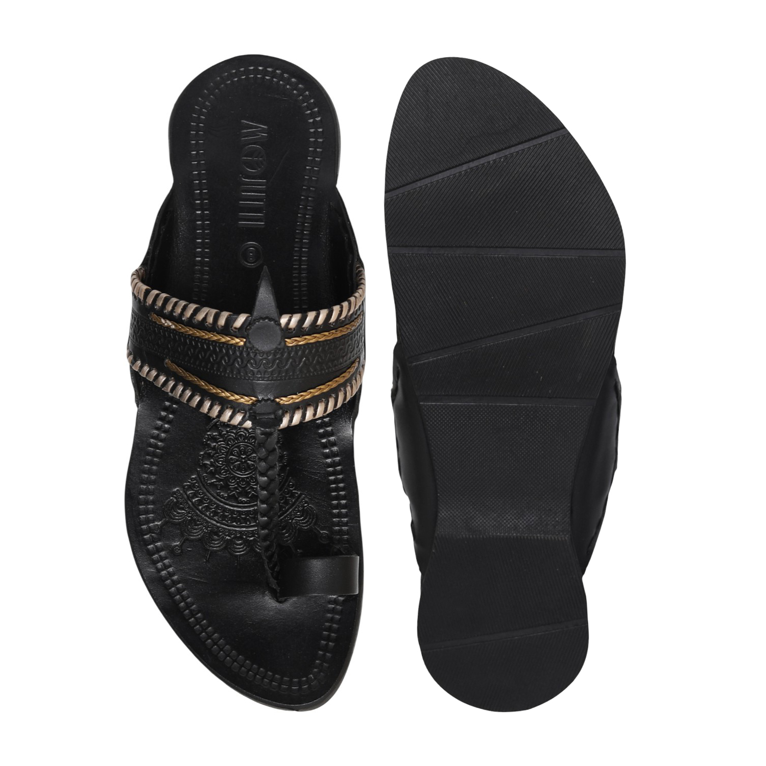 Men Black Ember Kolhapuri