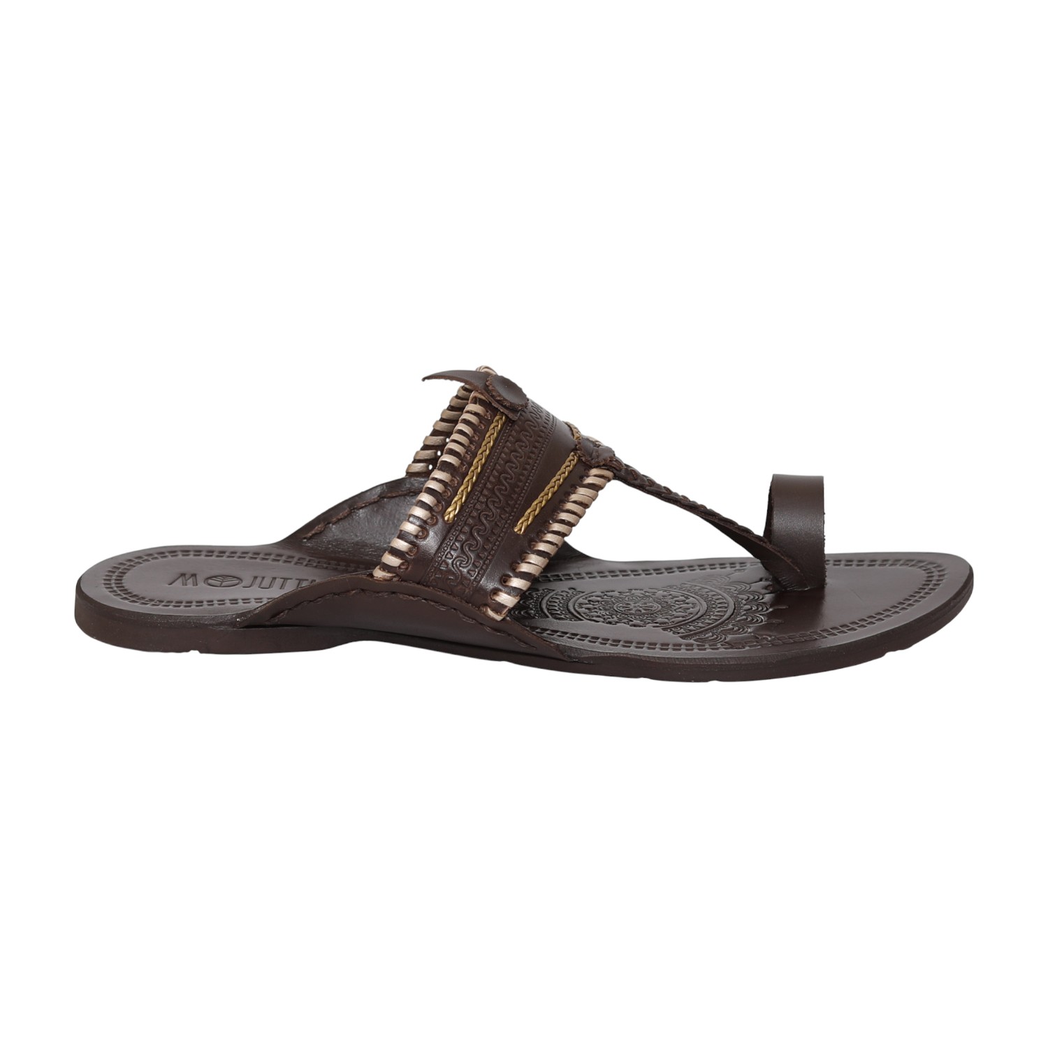 Men Chestnut Regal Kolhapuri