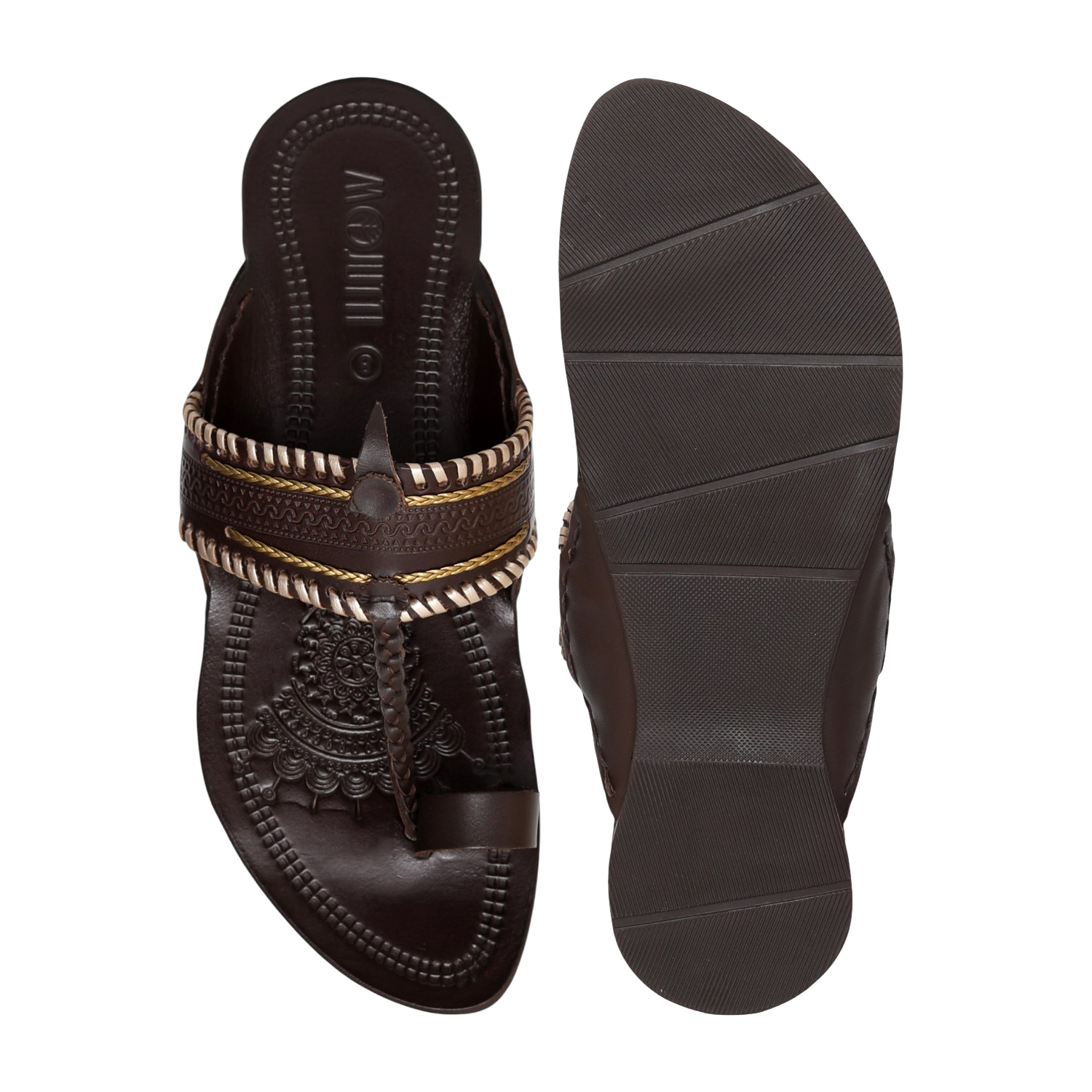 Men Chestnut Regal Kolhapuri