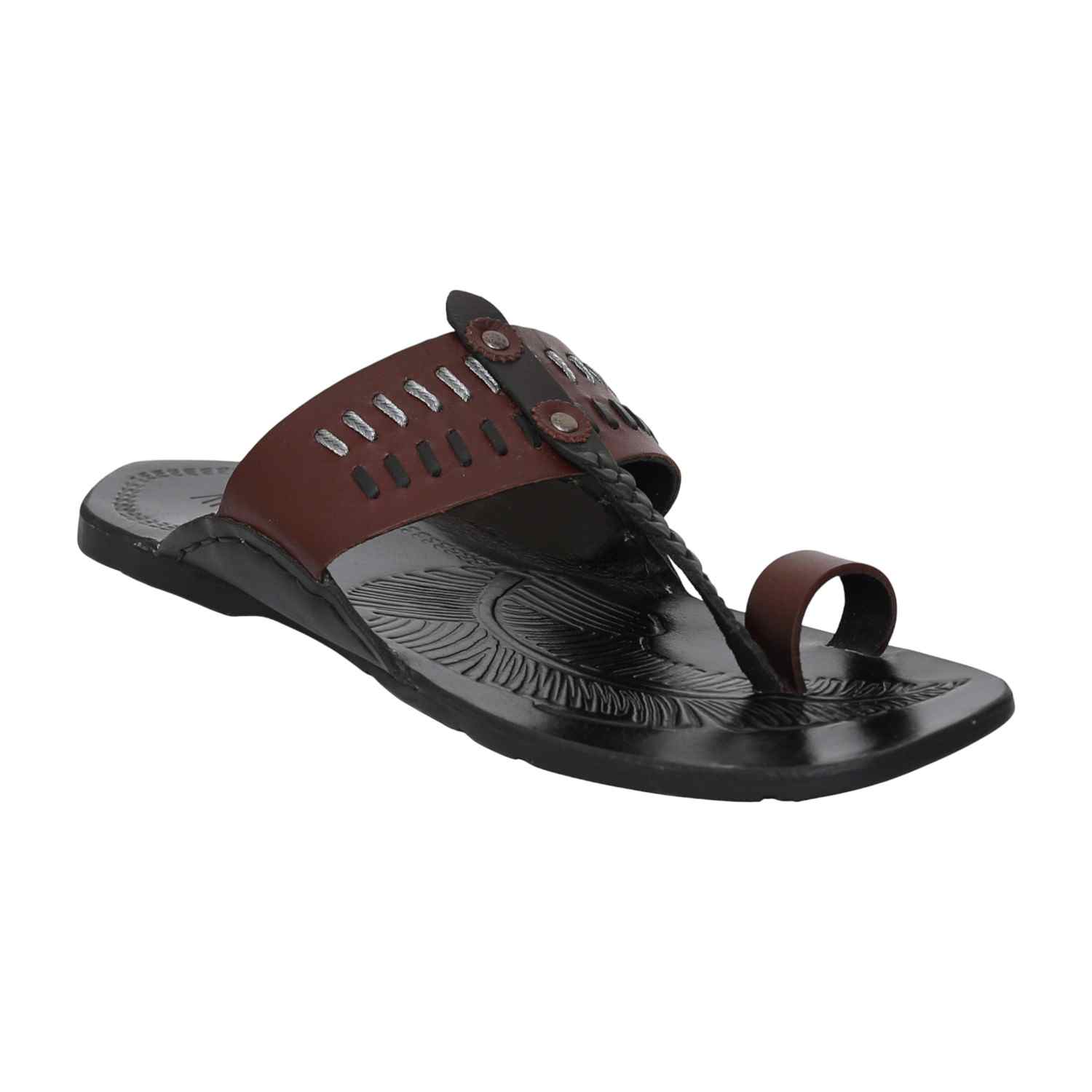 Men Auburn Etch Kolhapuri