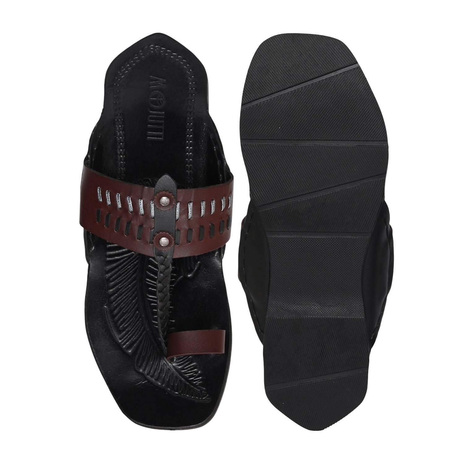 Men Auburn Etch Kolhapuri