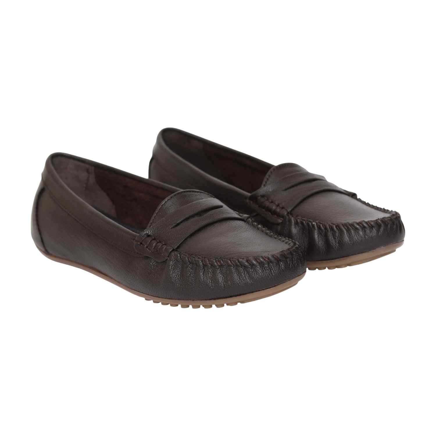 Women Cocoa-Brown Moccassins