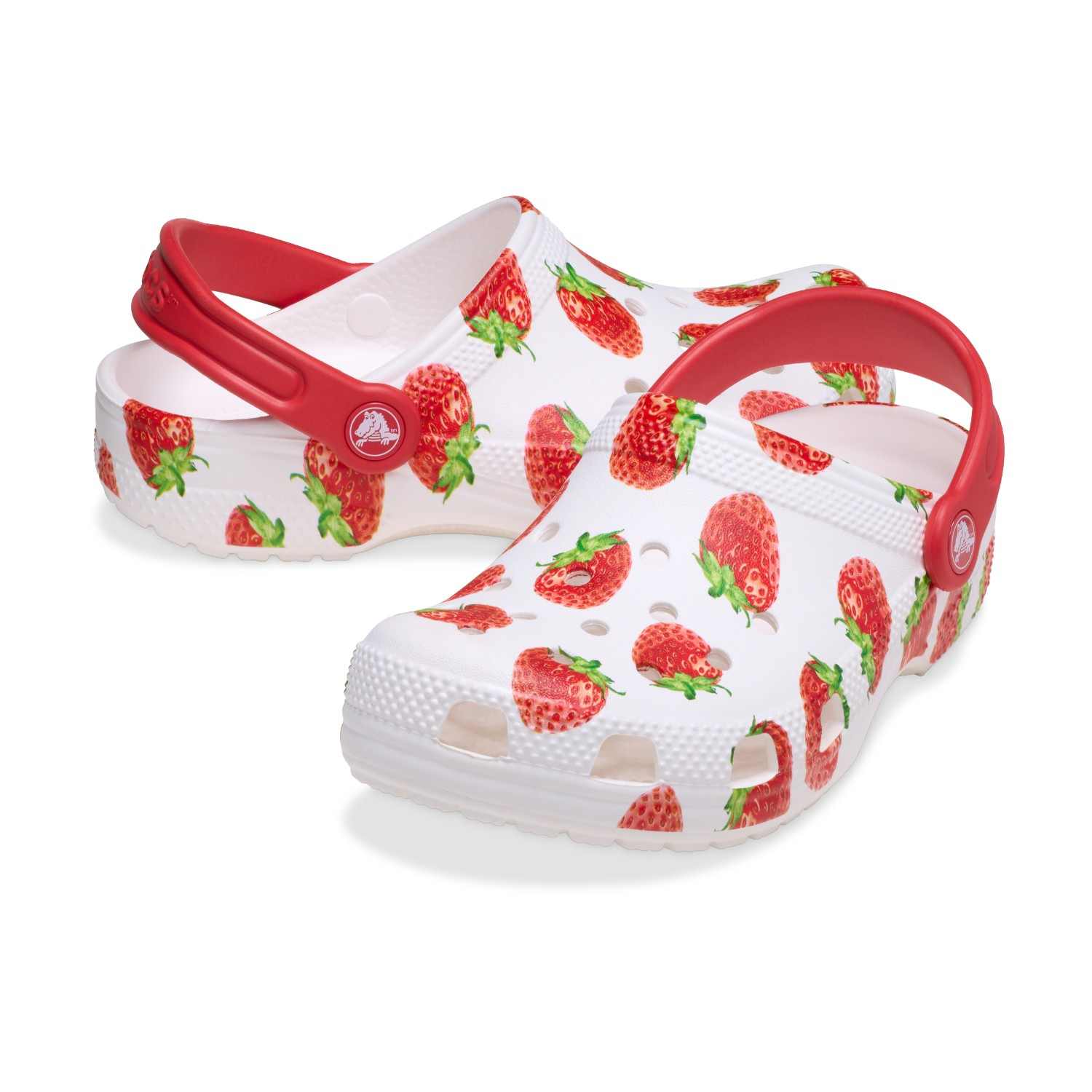 Classic Fresh Fruits Unisex White Clogs
