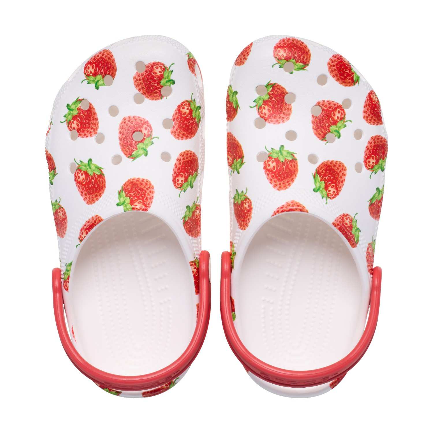 Classic Fresh Fruits Unisex White Clogs