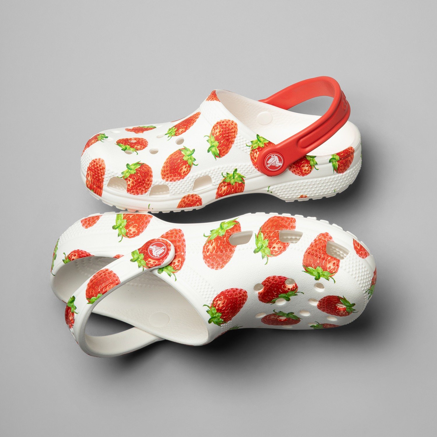 Classic Fresh Fruits Unisex White Clogs
