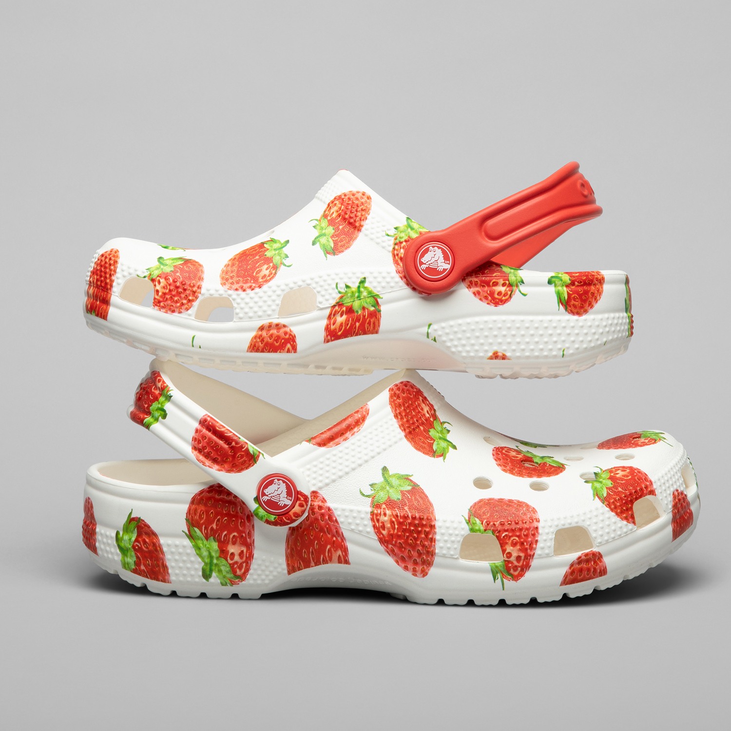 Classic Fresh Fruits Unisex White Clogs