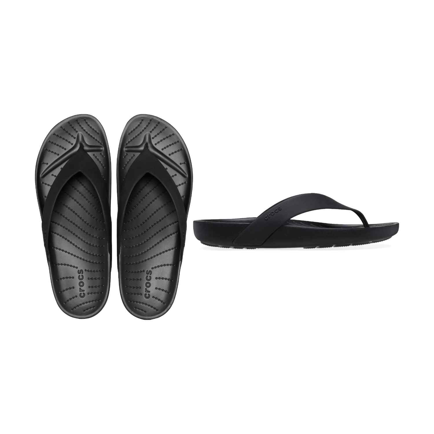 Splash Women Black Flip Flops