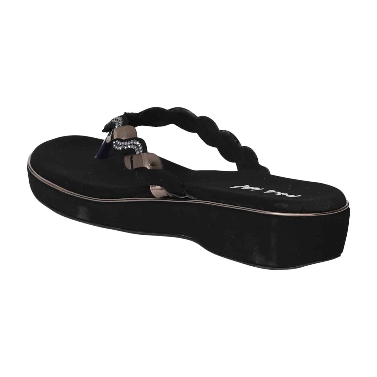 Women Ebony Charm Wedge Sandals