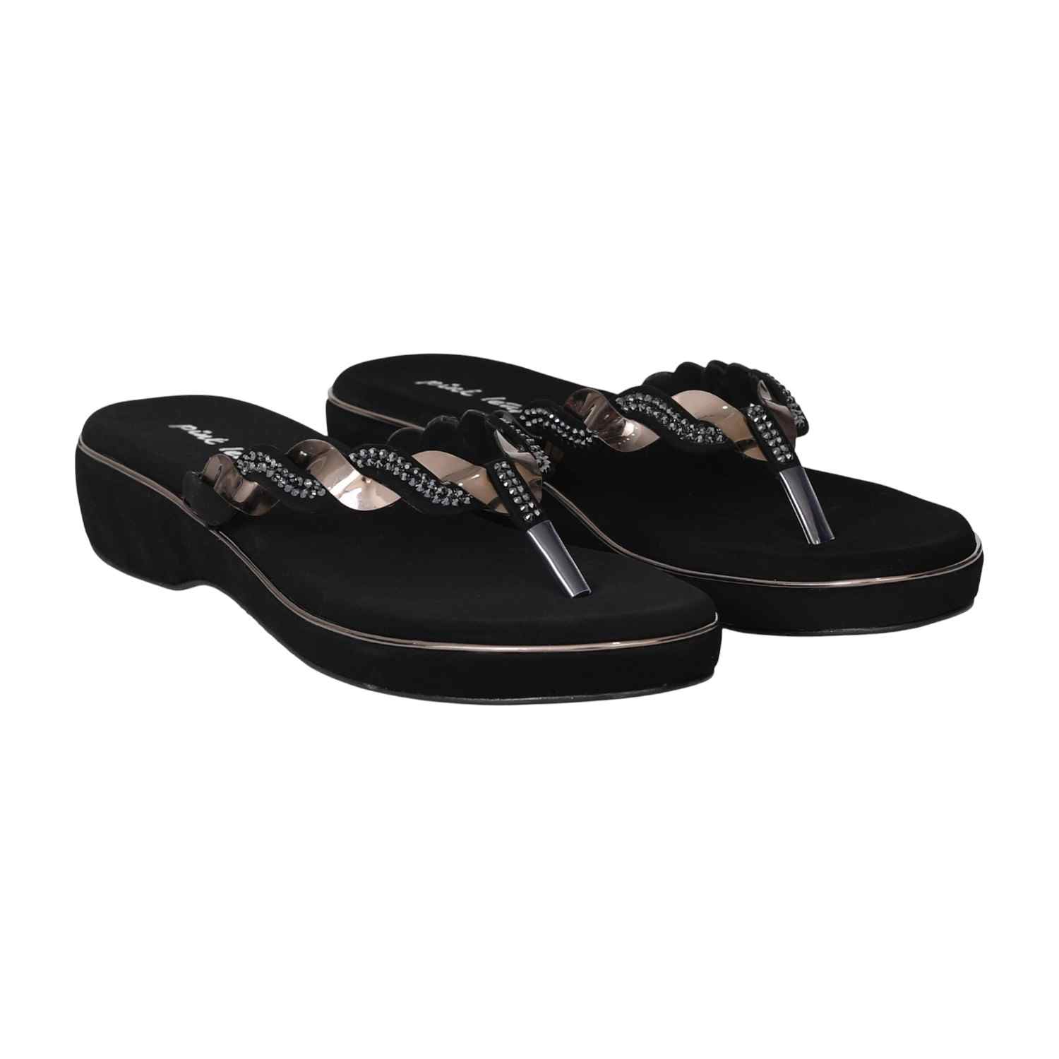 Women Ebony Charm Wedge Sandals