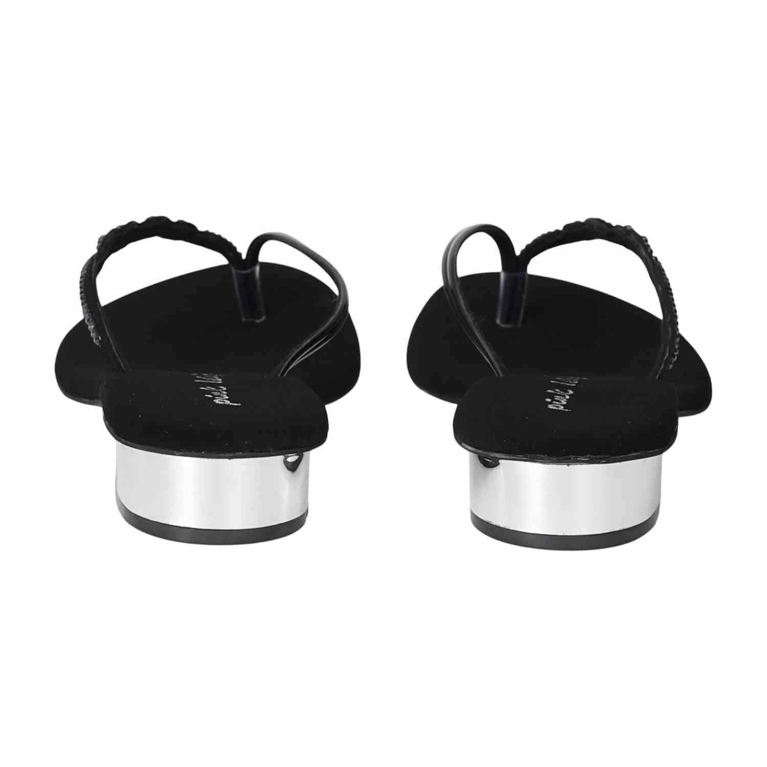 Women Night Shimmer Weave Heels