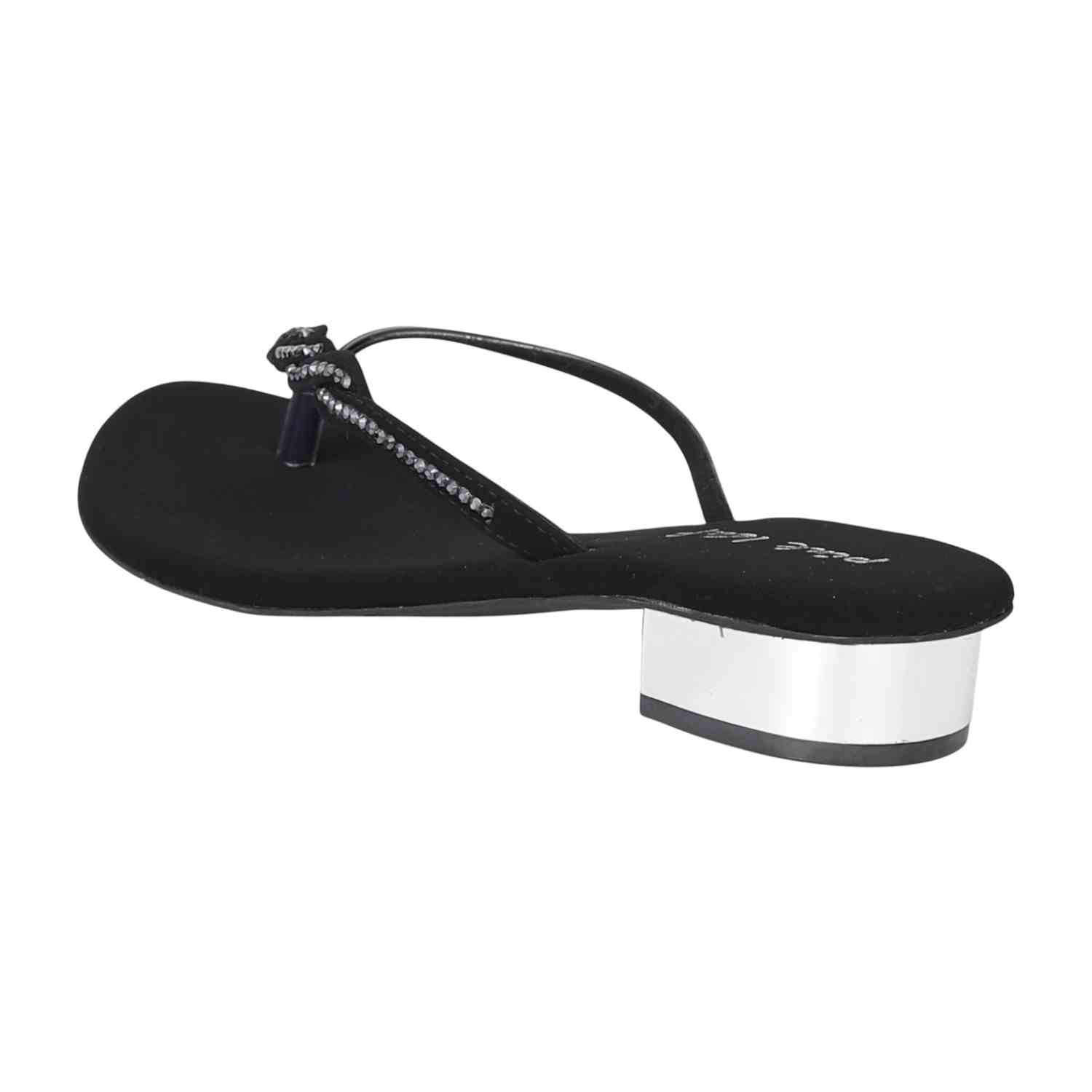 Women Night Shimmer Weave Heels