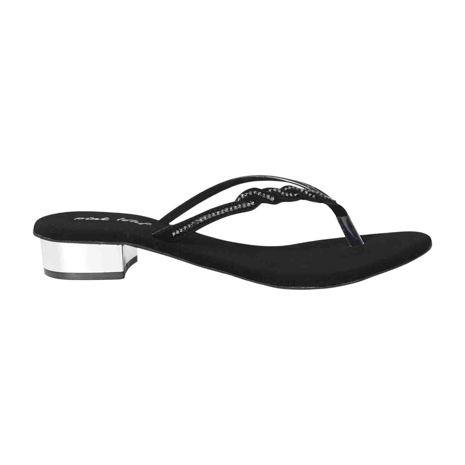 Women Night Shimmer Weave Heels