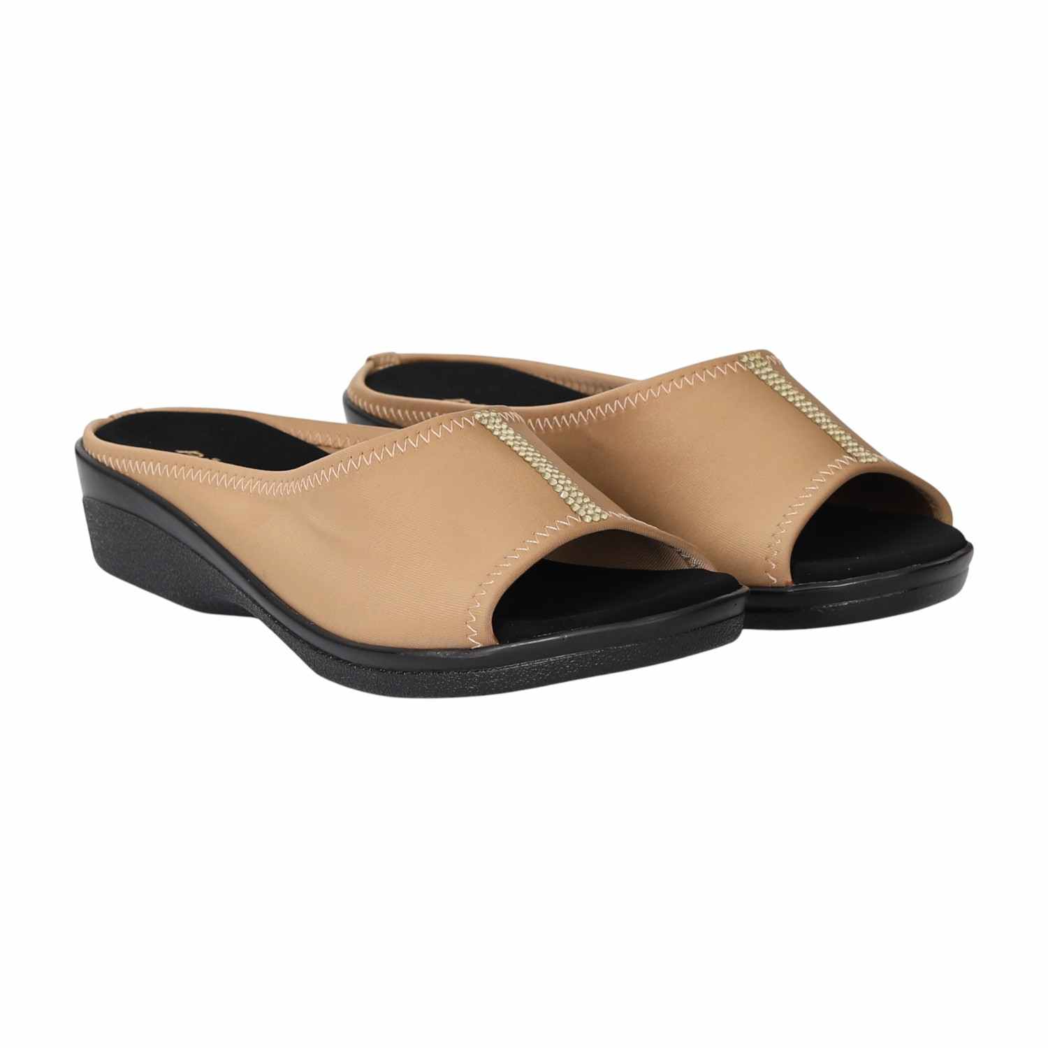 Women Beige Sleek Sandals