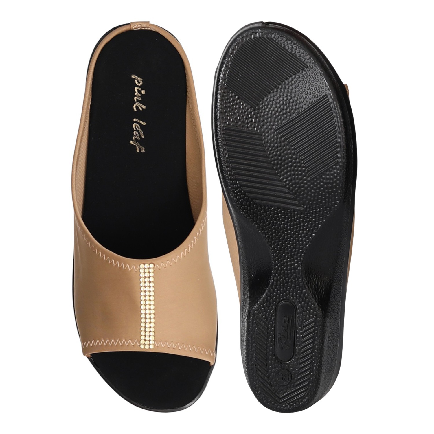 Women Beige Sleek Sandals