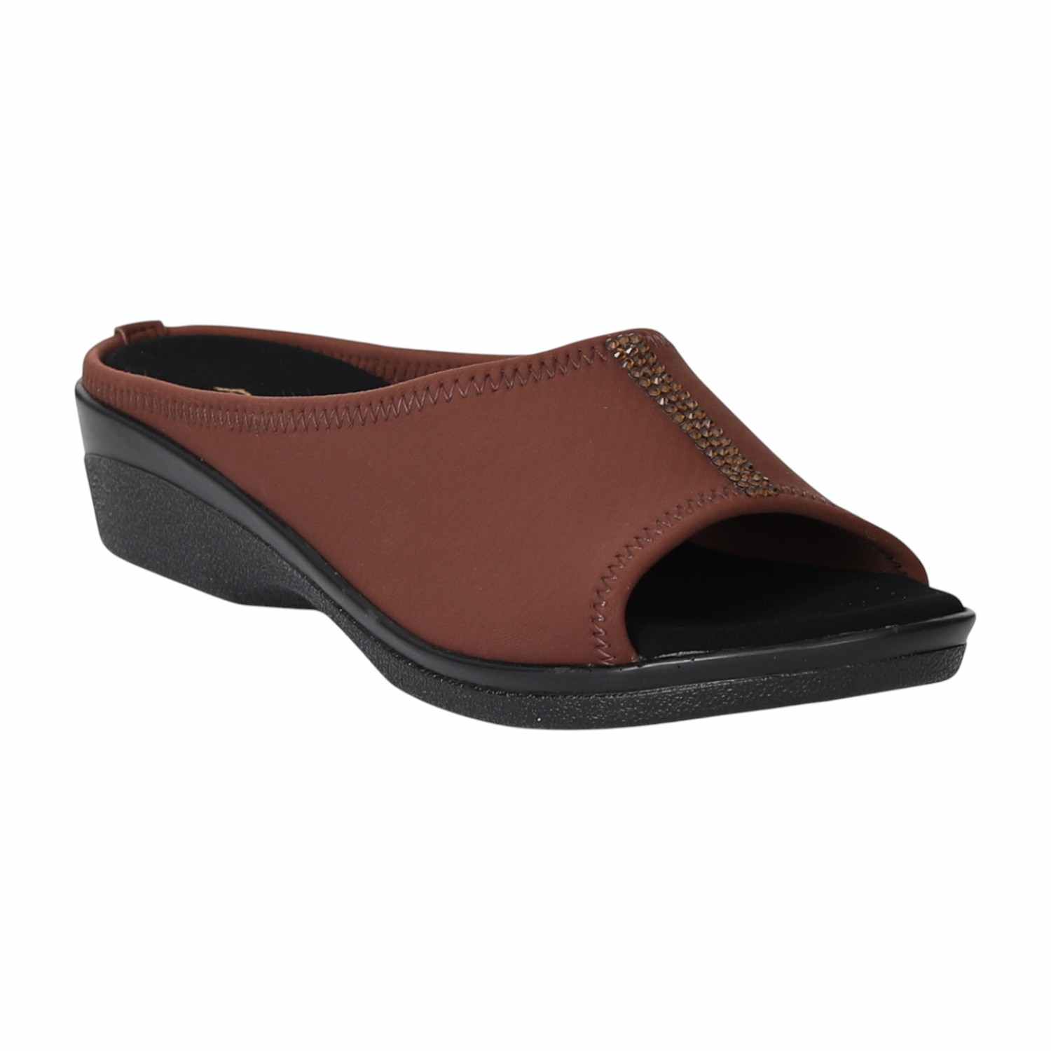 Women Brown Sleek Sandals