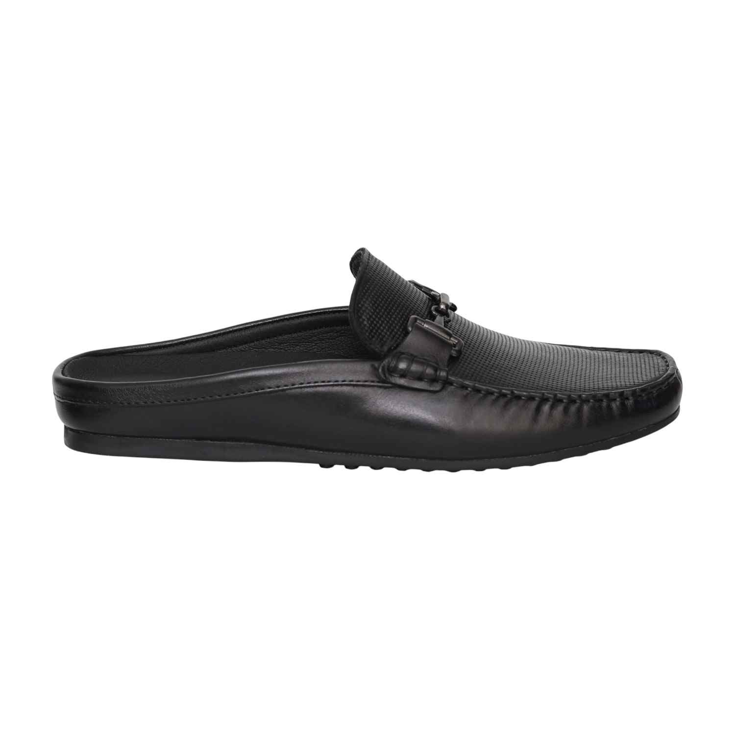 Men Classic Jet Black Mule