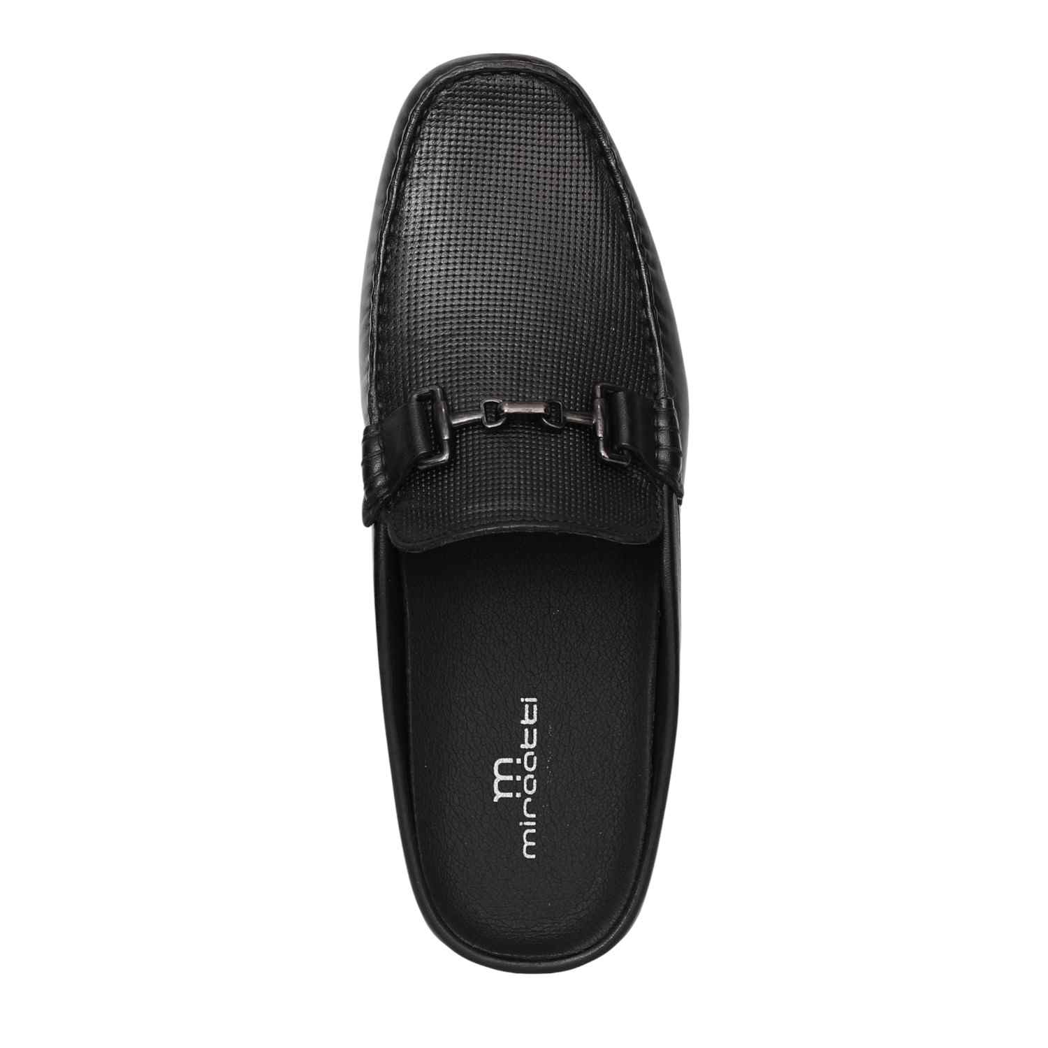 Men Classic Jet Black Mule