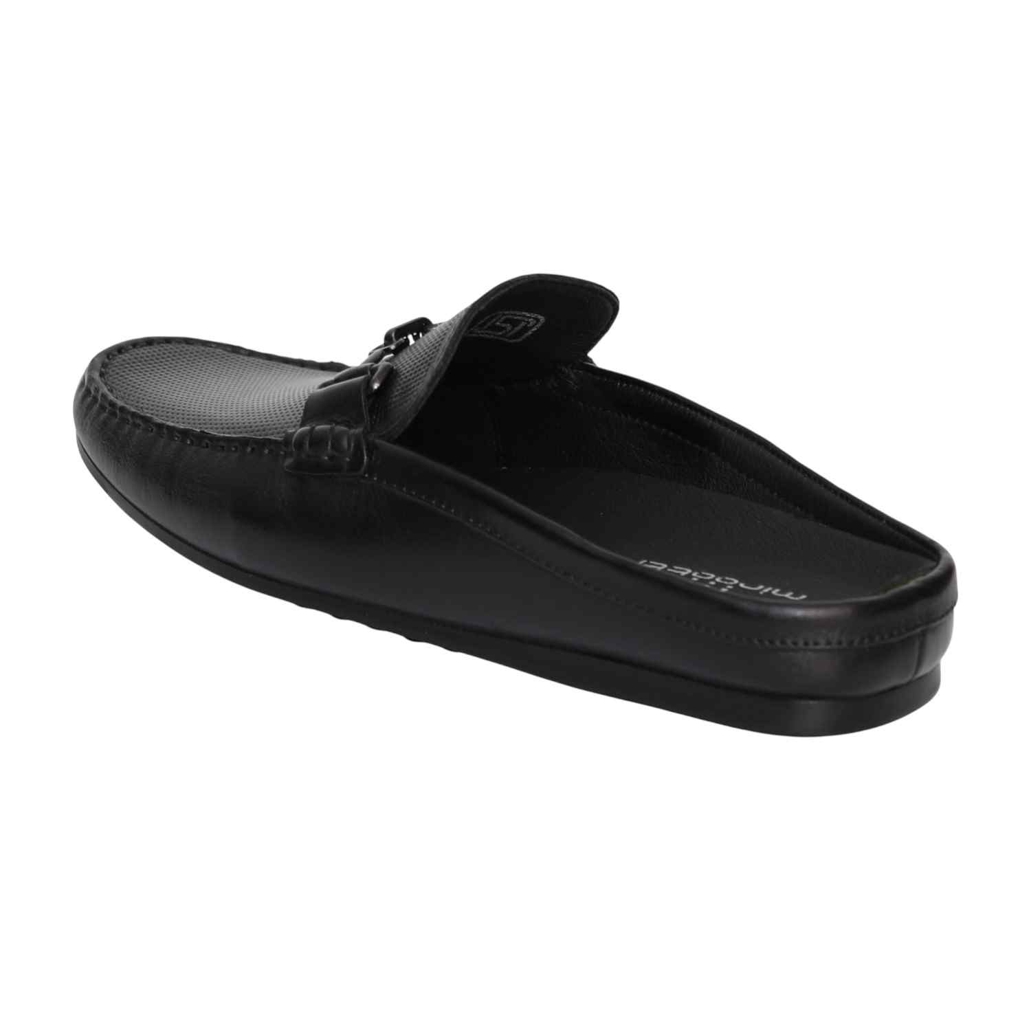 Men Classic Jet Black Mule