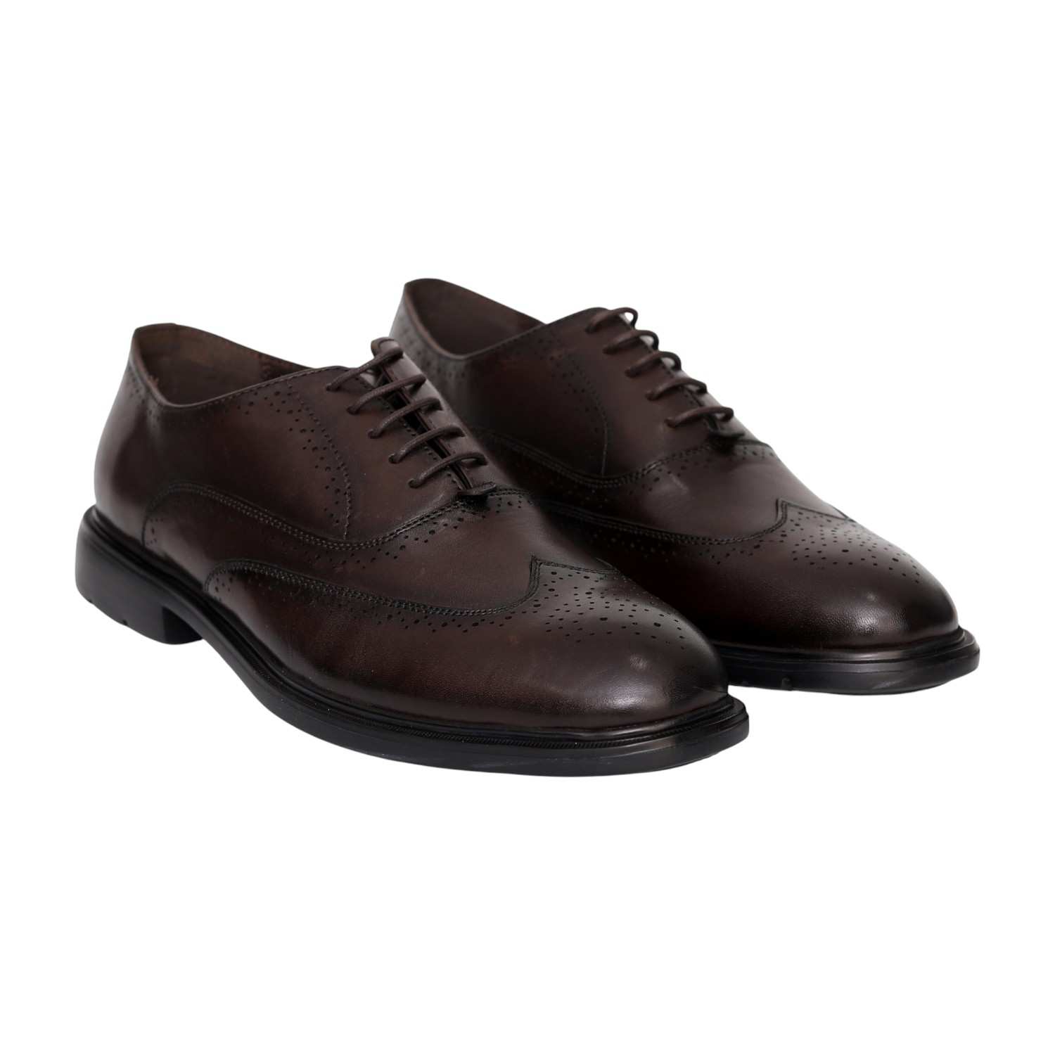 Men Brown Brogue Formal Shoes