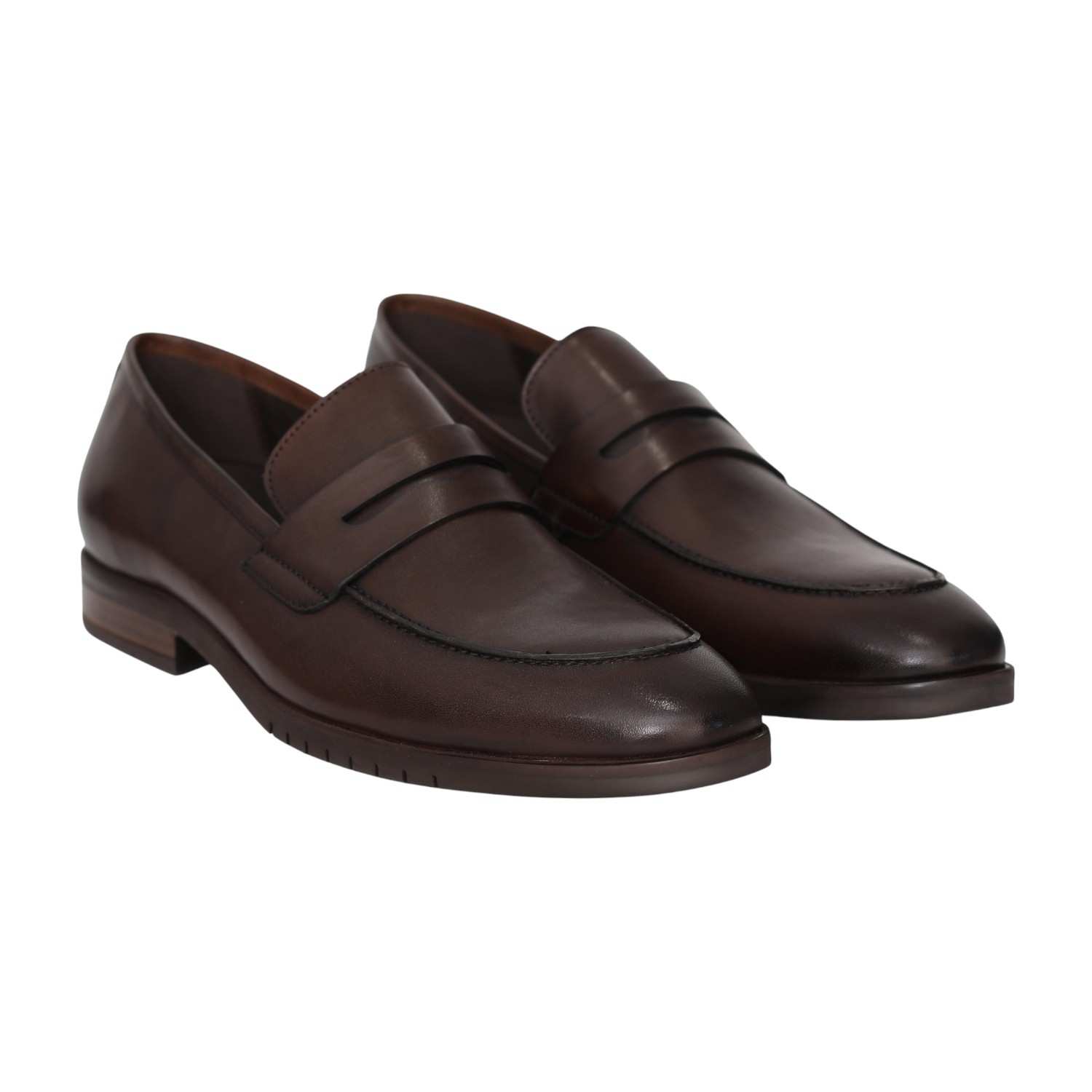 Men Brown Langford Formal Slip-On Shoes