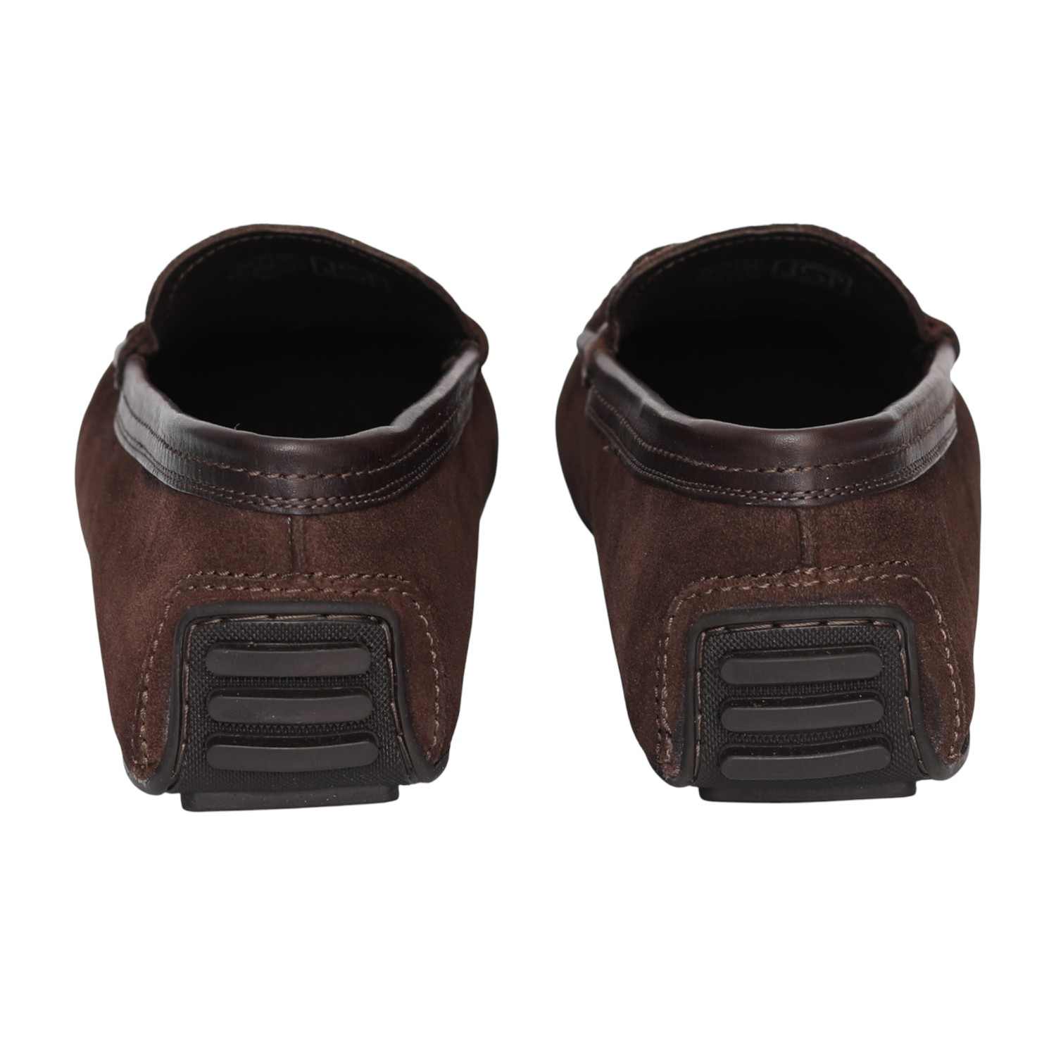 Men Brown Bellario Suede Loafers