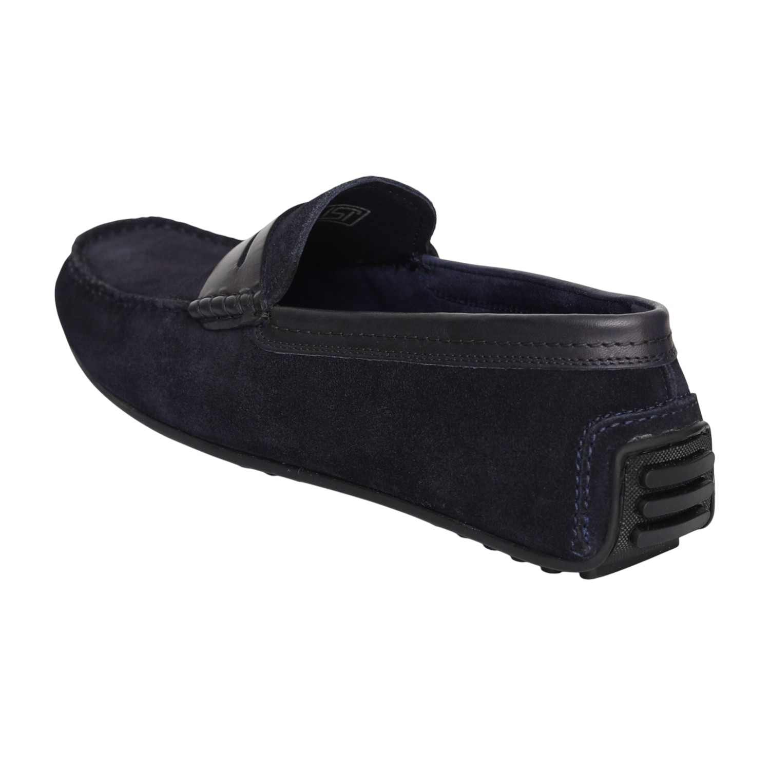 Men Navy Bellario Suede Loafers