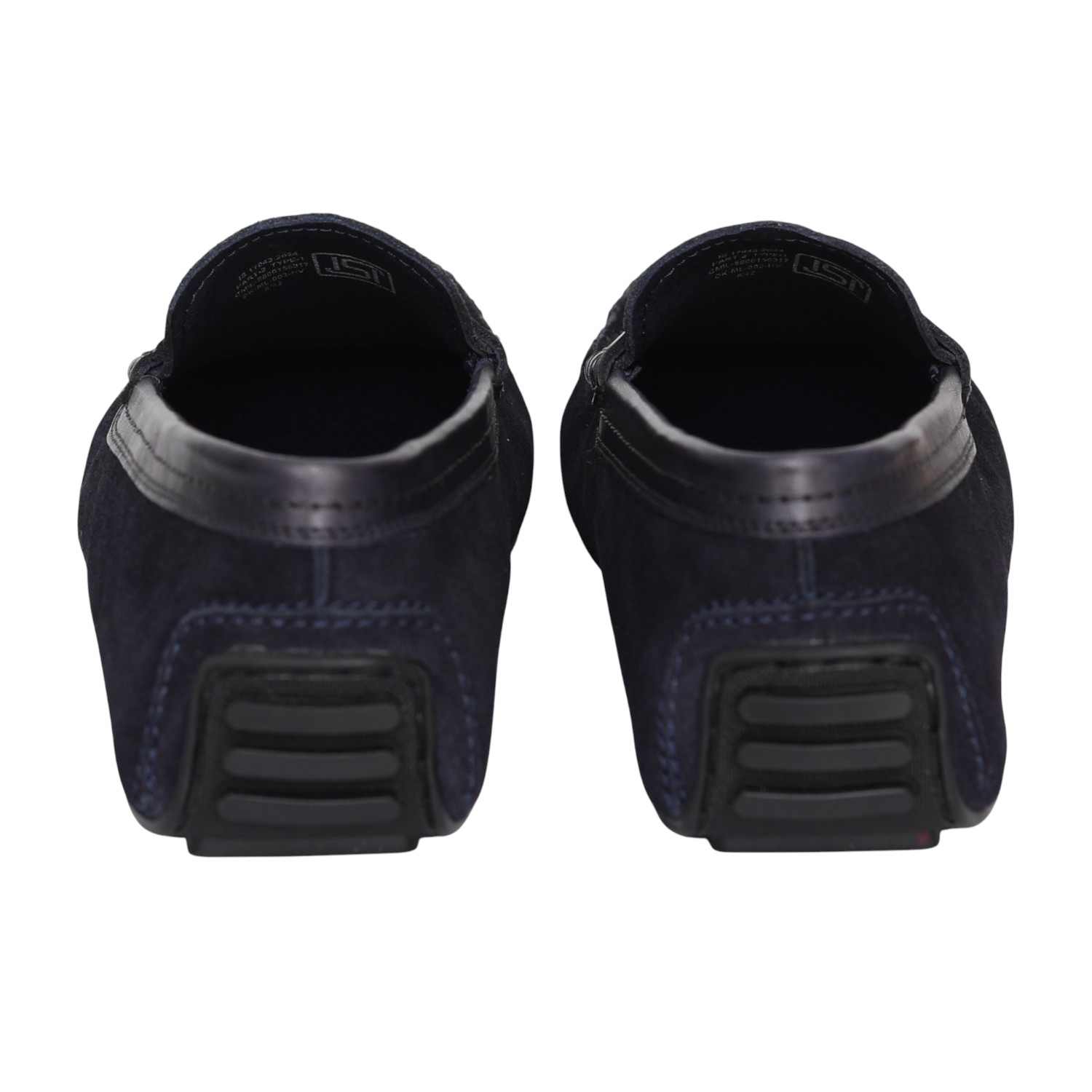 Men Navy Bellario Suede Loafers