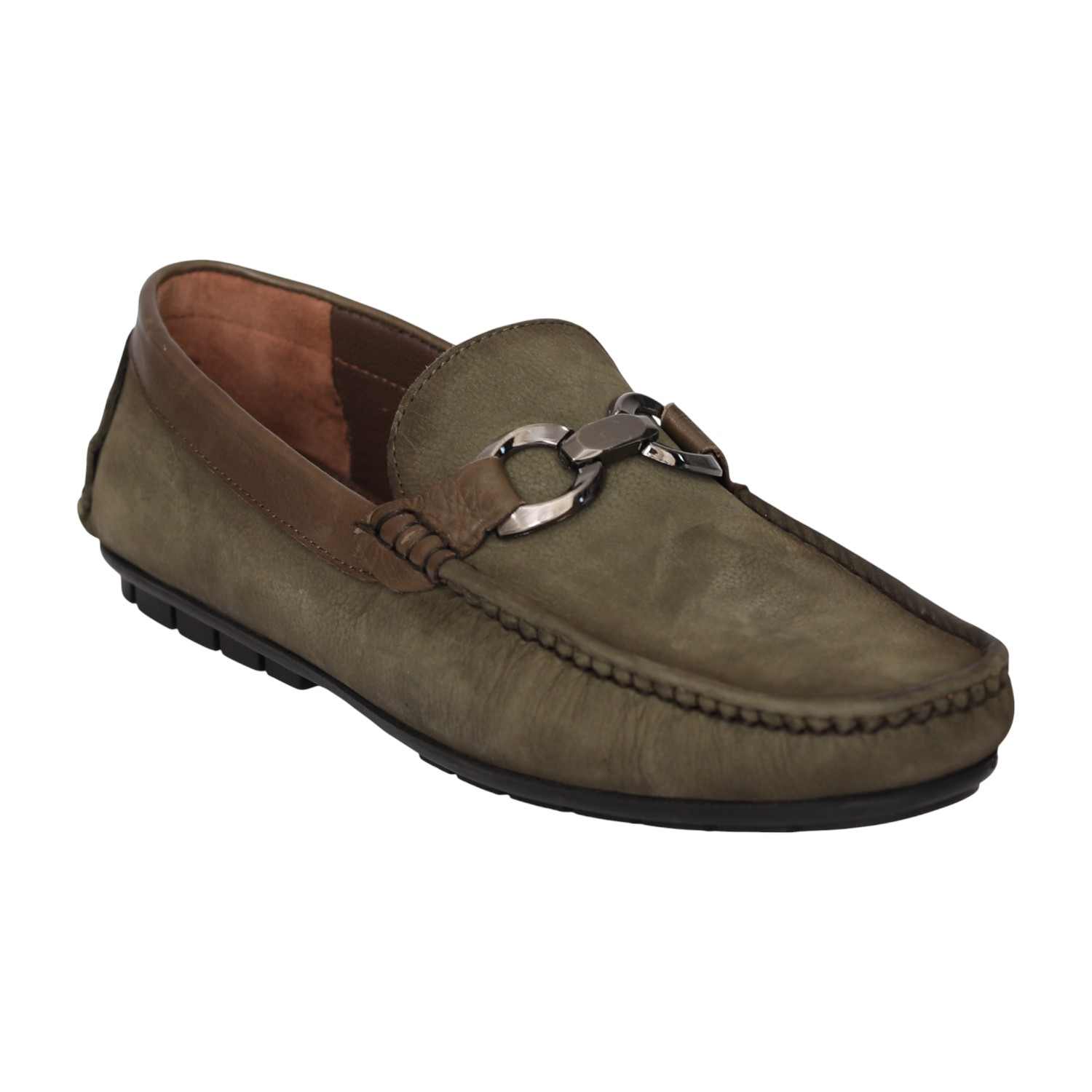 Men Olive Karsen Casual Loafers