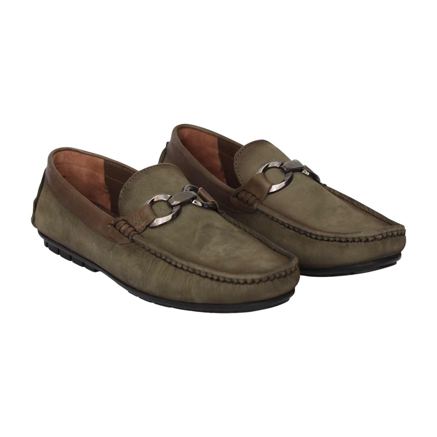 Men Olive Karsen Casual Loafers