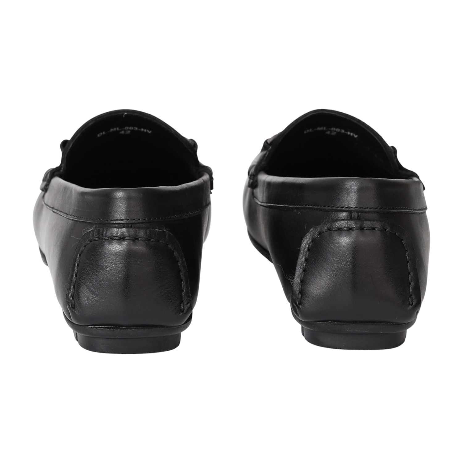 Men Black Classic Perforated Loafers
