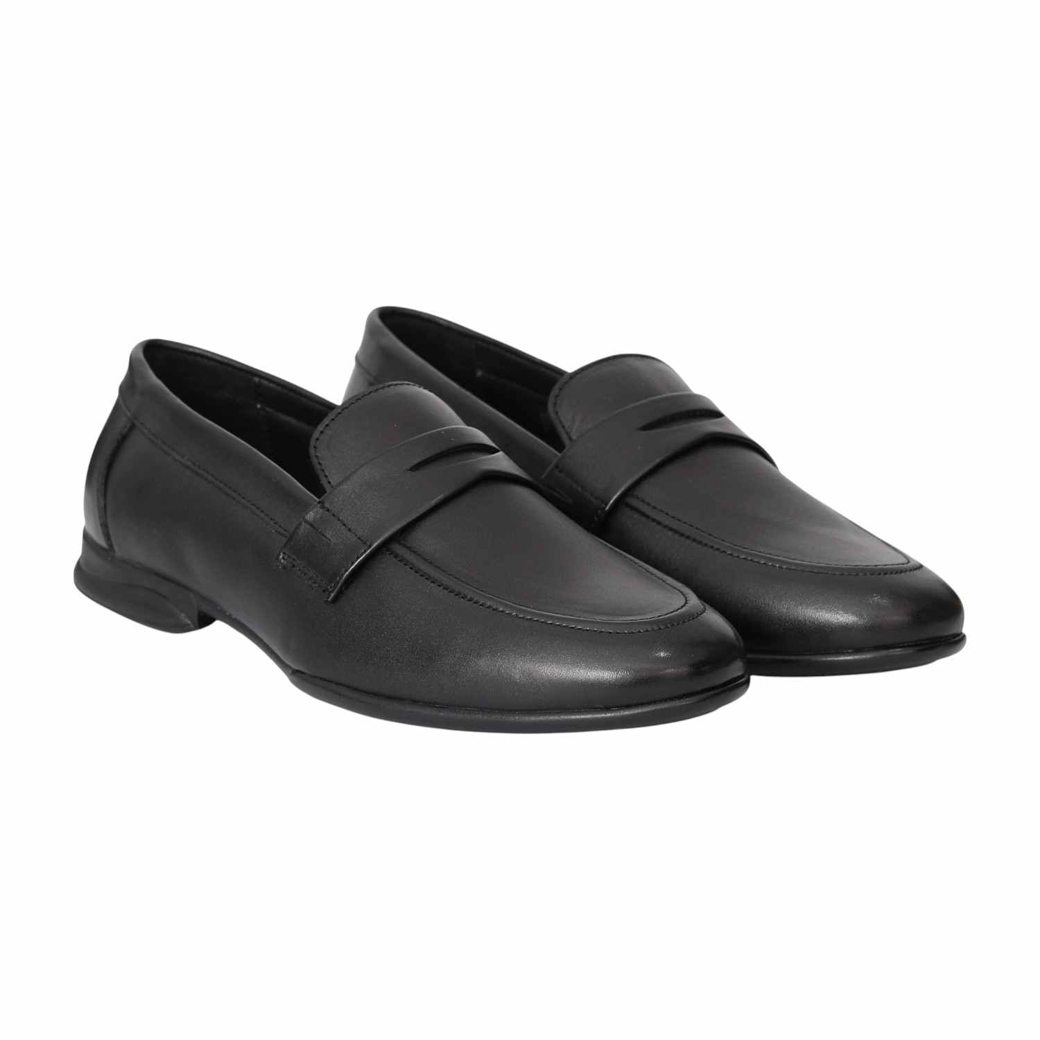 Men Black Classic Penny Loafers