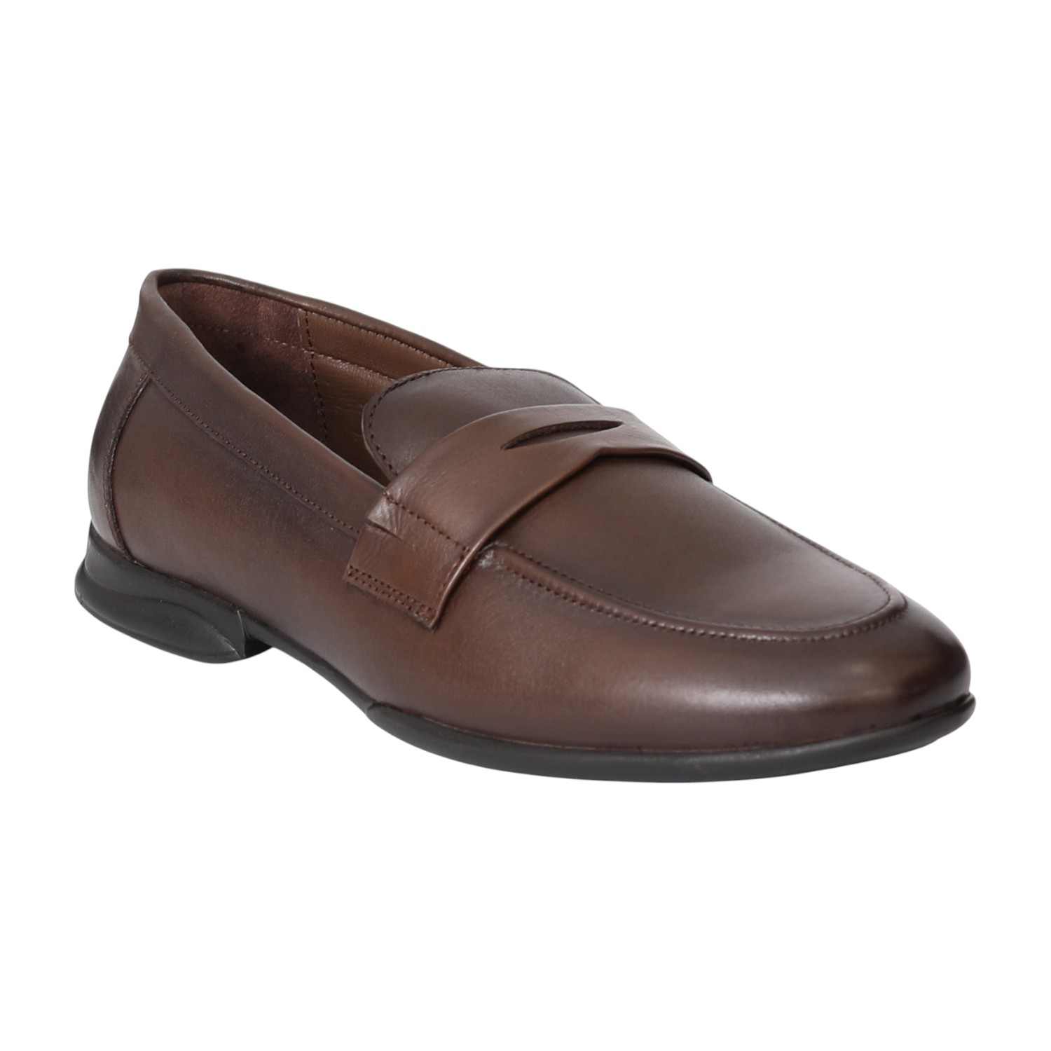 Men Brown Classic Penny Loafers