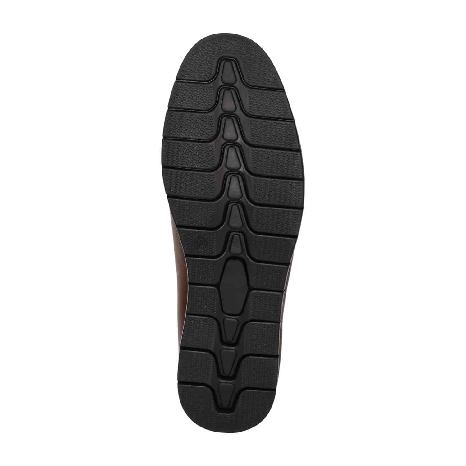 Men Tan Moc Stitch Loafers