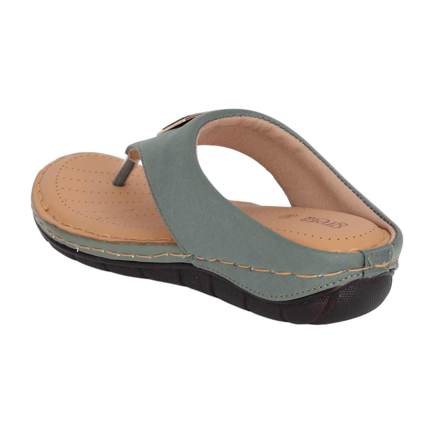 Women Sage Slip-On Thong Sandals