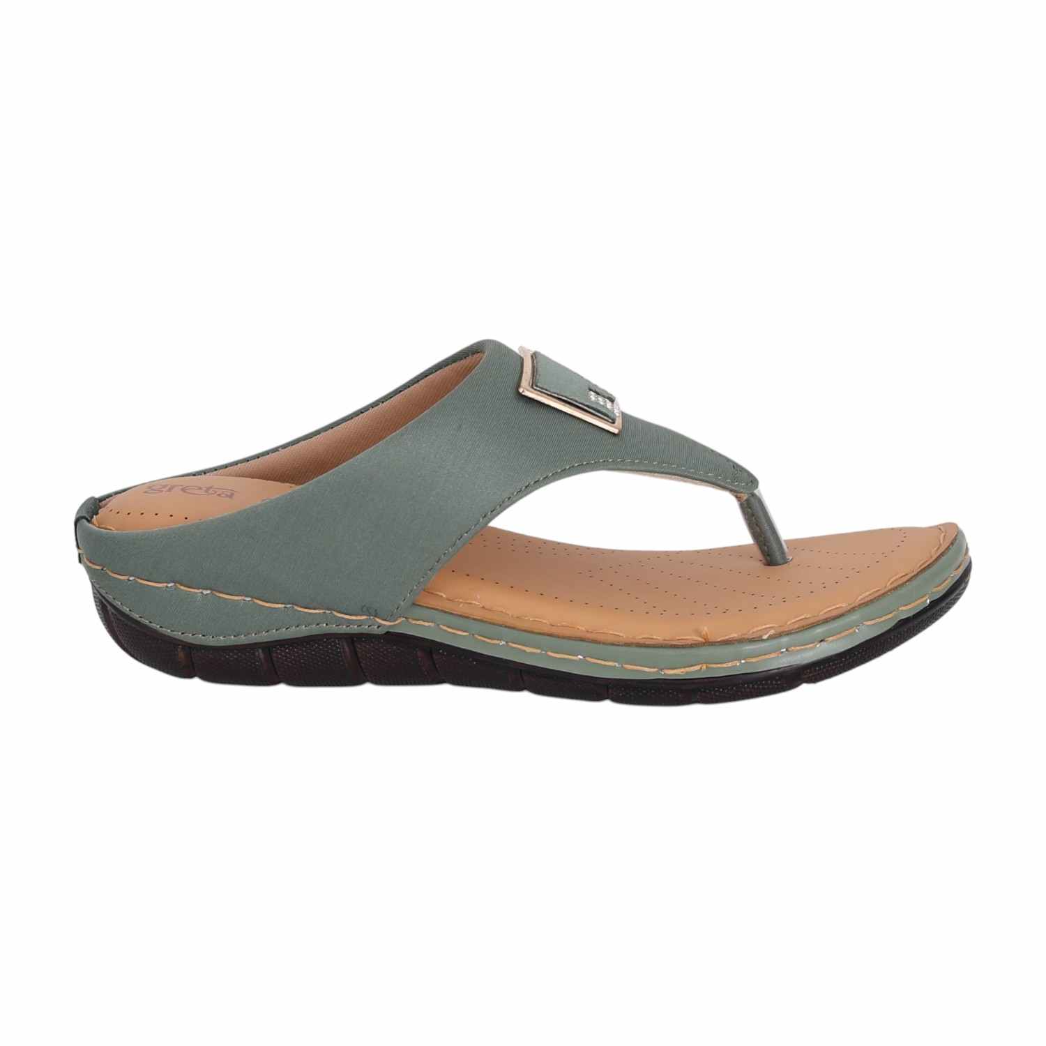 Women Sage Slip-On Thong Sandals