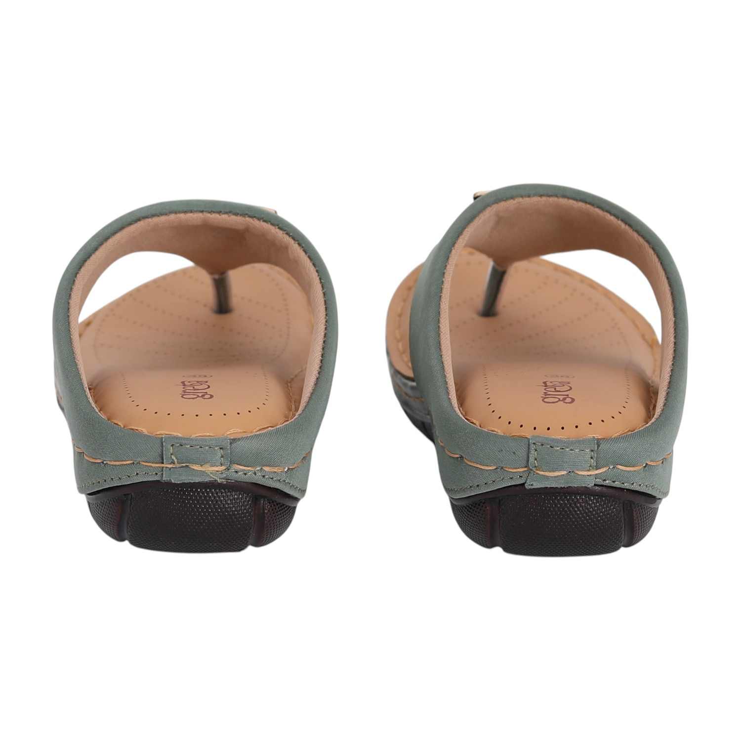 Women Sage Slip-On Thong Sandals