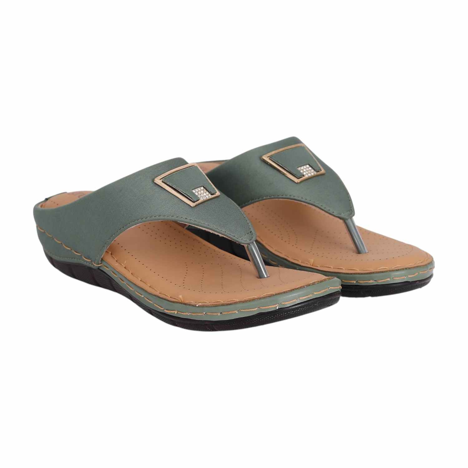 Women Sage Slip-On Thong Sandals