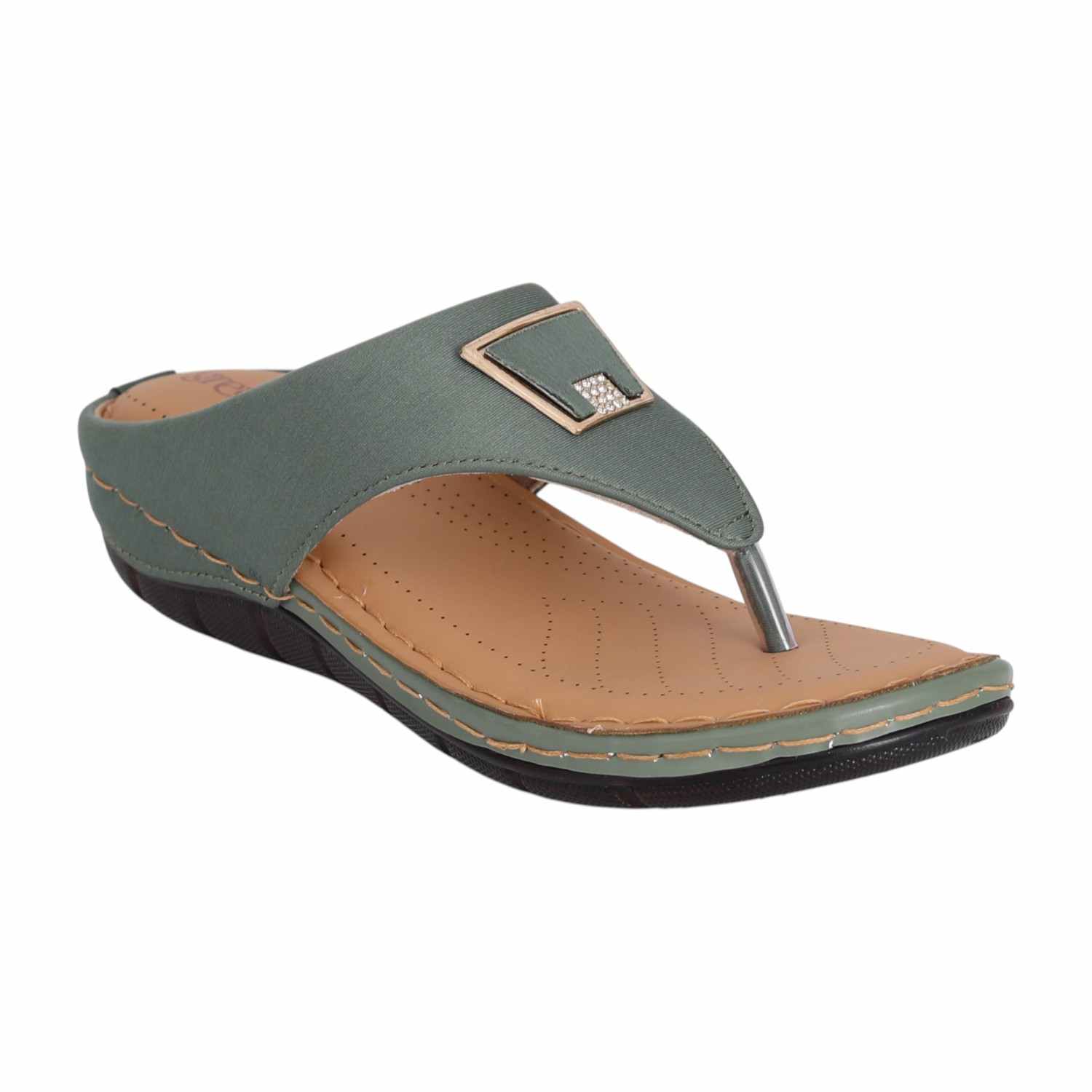 Women Sage Slip-On Thong Sandals