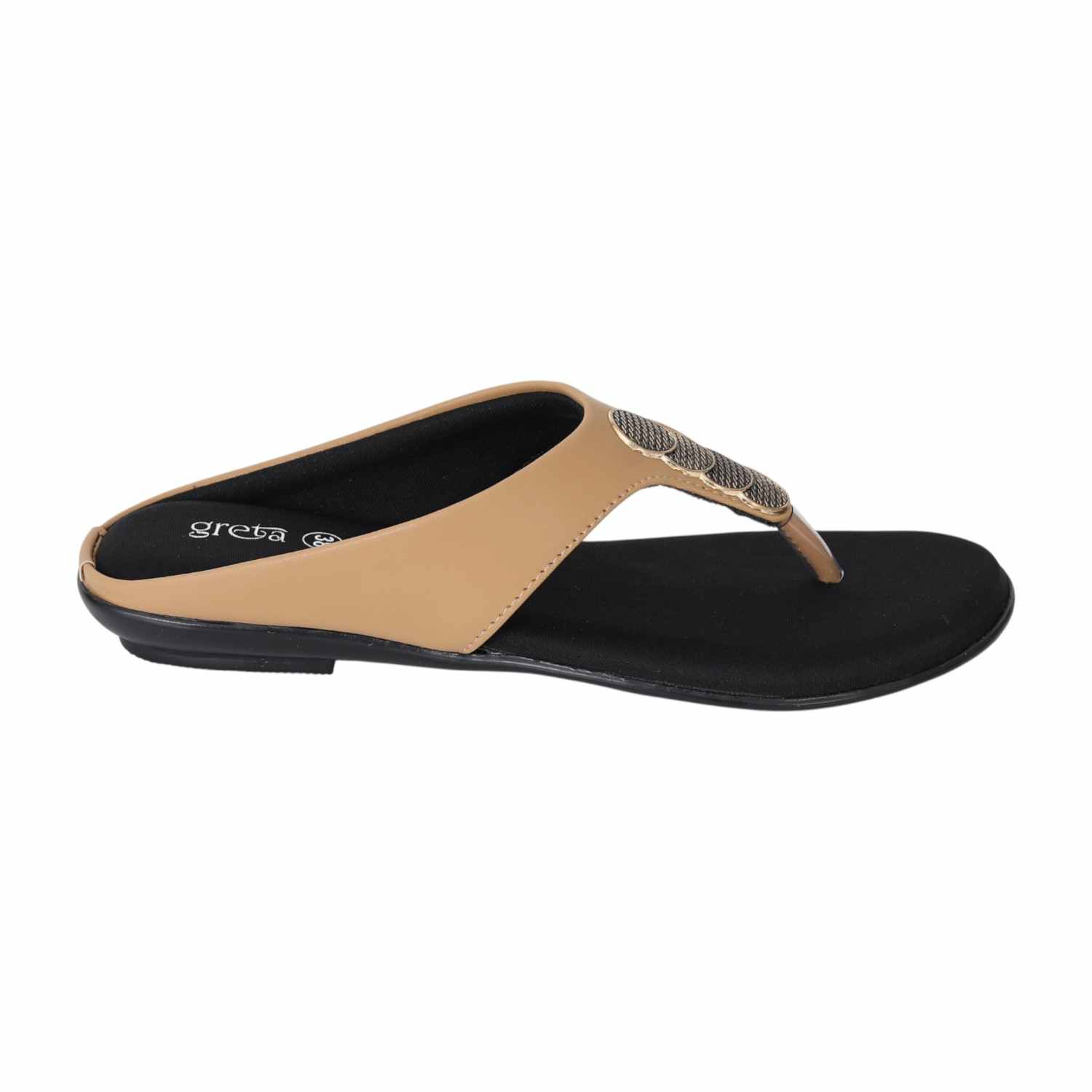 Women Warm Beige Charm Comfort Sandals