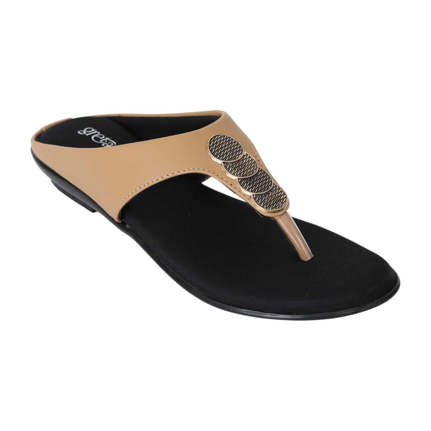 Women Warm Beige Charm Comfort Sandals